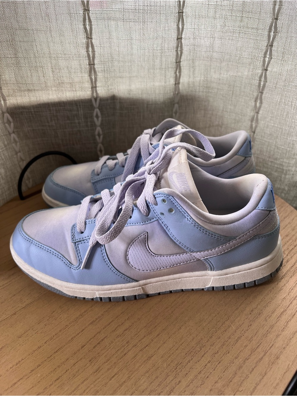 nike dunk low women’s size 7.5 'Blue Airbrush' sneakers low top shoes light blue